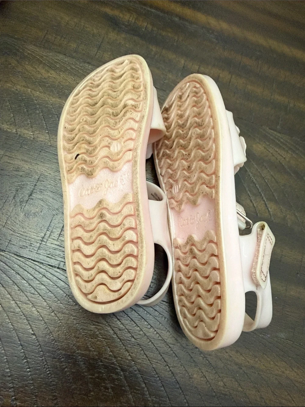 Cat & Jack Light Pink Flower Strap Sandals for Kids